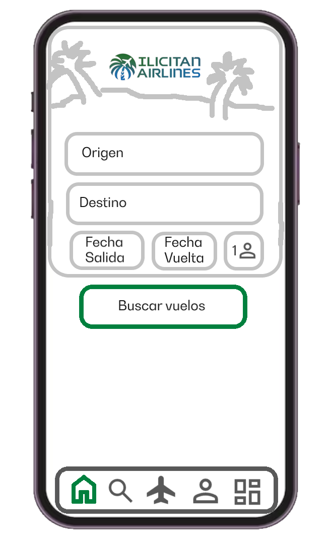 Boceto app inicio
