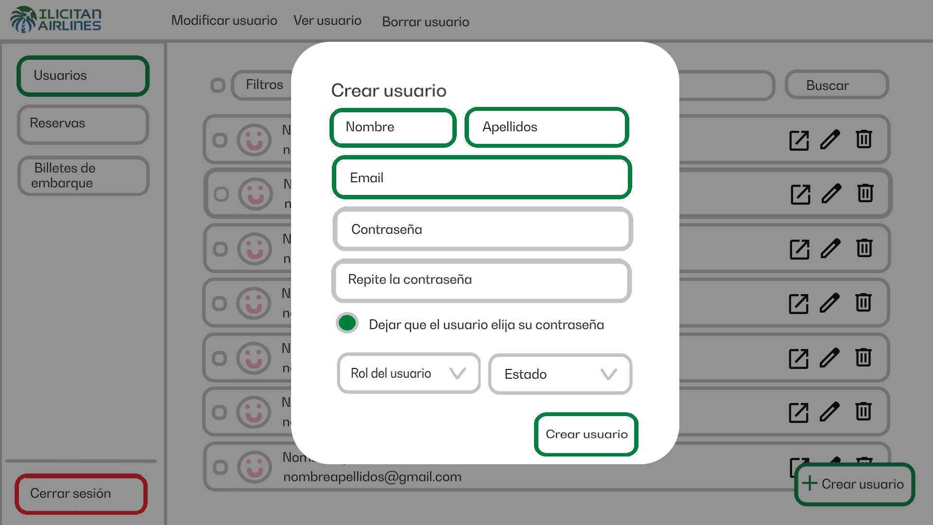Boceto web crear usuario
